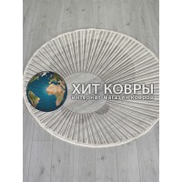 Турецкий ковер Safir 00837 Серый круг